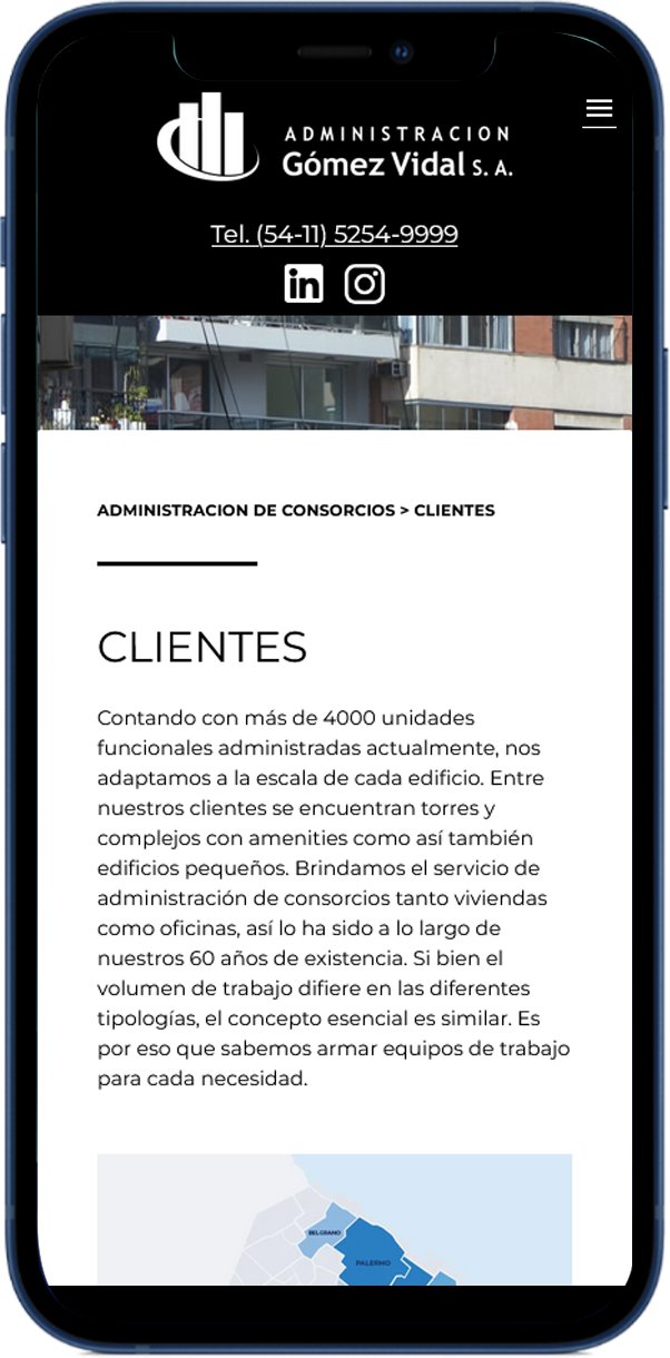 Administración Gomez Vidal diseño web