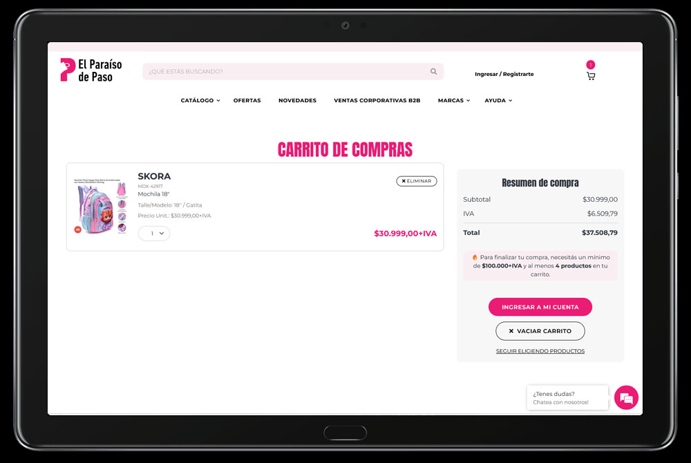 e-commerce diseño web