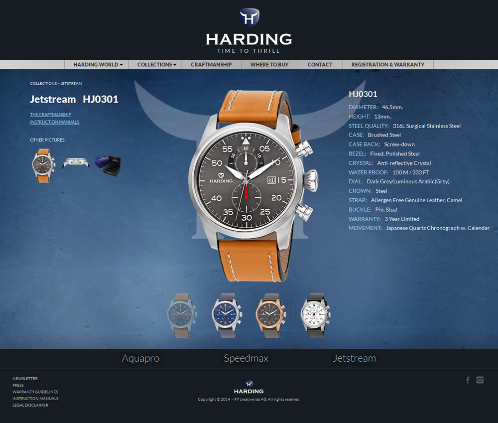 diseño website Harding