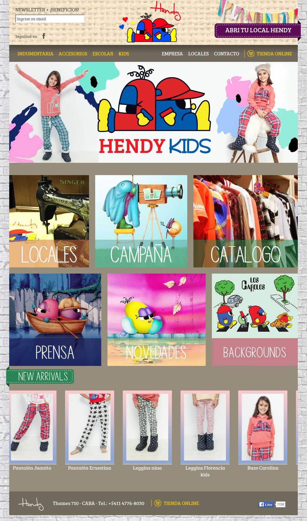 diseño web Hendy