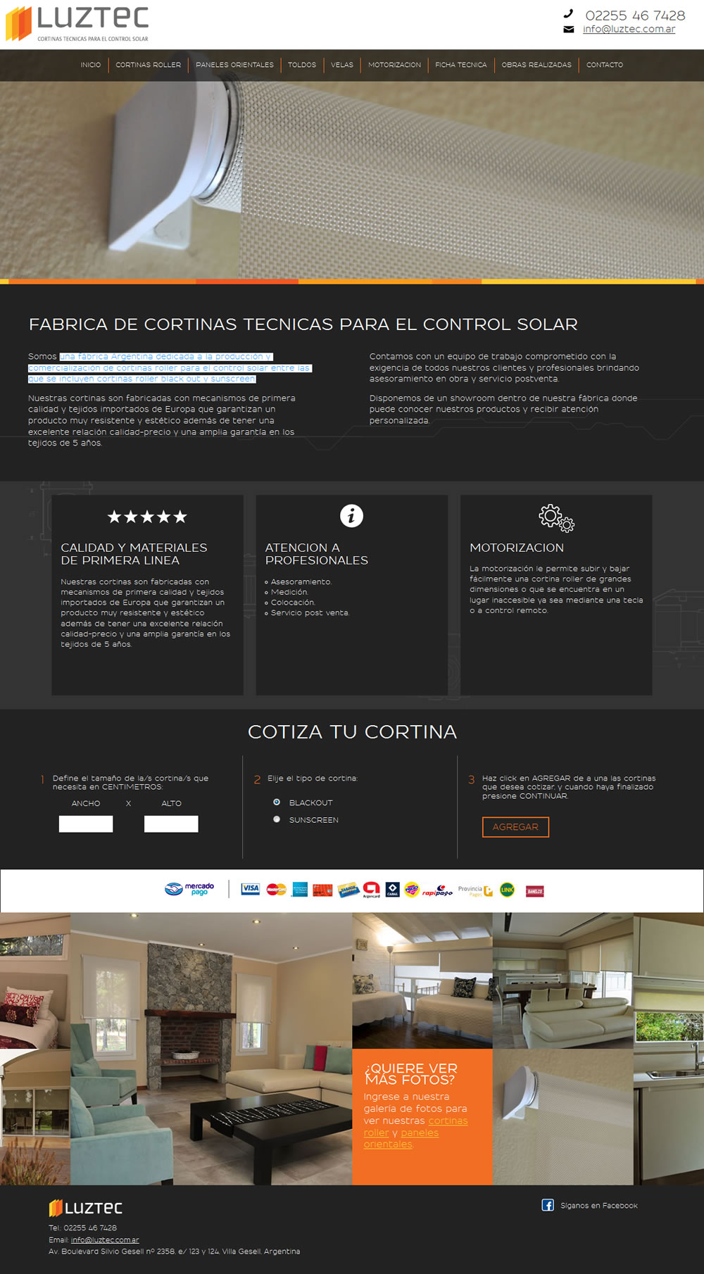 diseño website Luztec