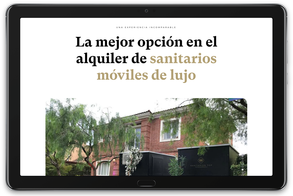 SanitariosTop diseño web