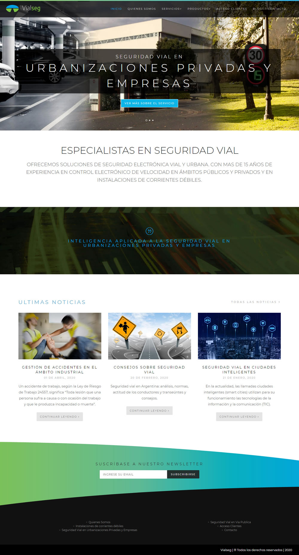 diseño de website de vialseg