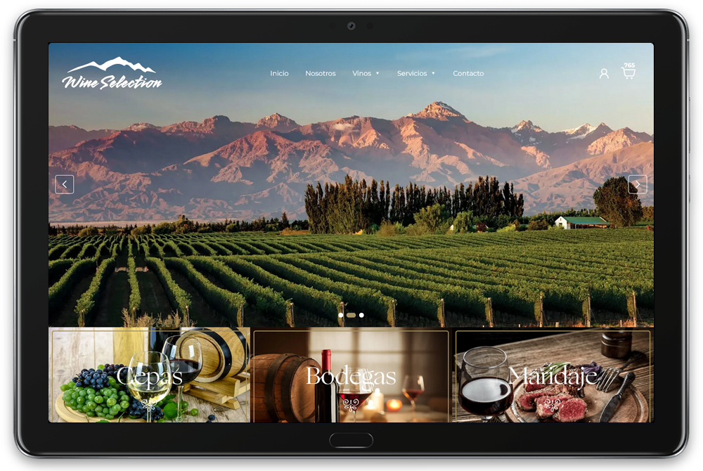Wine Selection diseño web